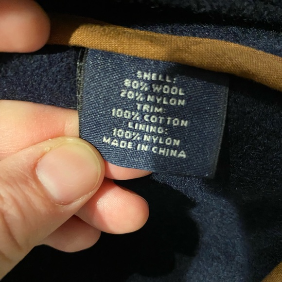 Daniel Cremieux Collection Double Breasted Wool Pea Coat - Picture 8 of 9